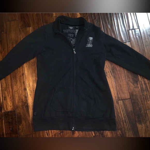 Harley Davidson womens long sweater / jacket - Picture 3 of 5